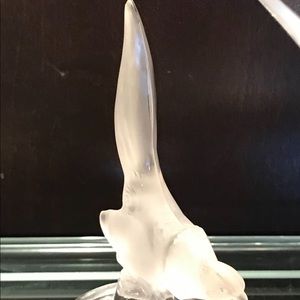 Lalique France Crystal Pheasant Paperweight Signed